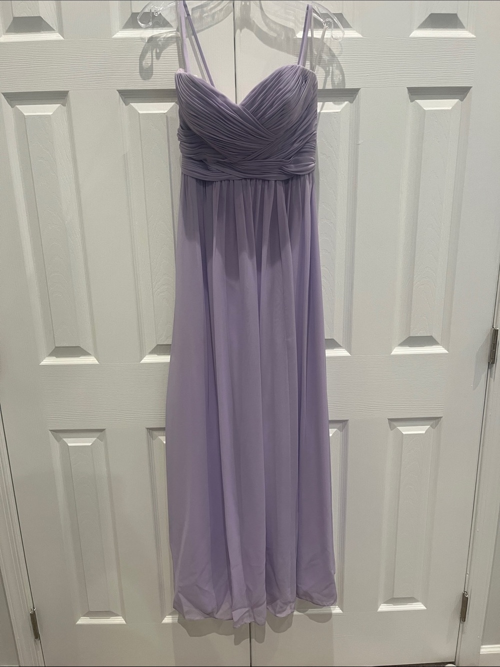 Wtoo Lilac Ruched Sweetheart Maxi Dress
